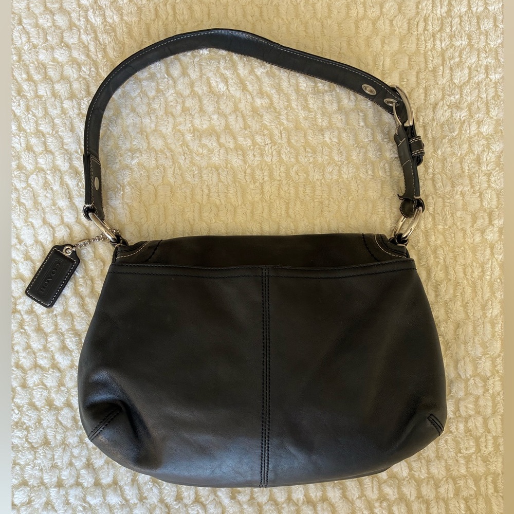 Vintage Coach Soho Leather Flap Shoulder Bag - Picture 2 of 8